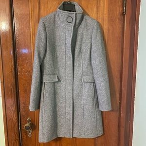 Calvin Klein wool blend dress coat